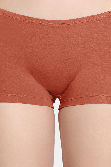 Zivame Bamboo Breeze Medium Rise Full Coverage Boyshorts (Pack of 2) - Multicolor — image 9